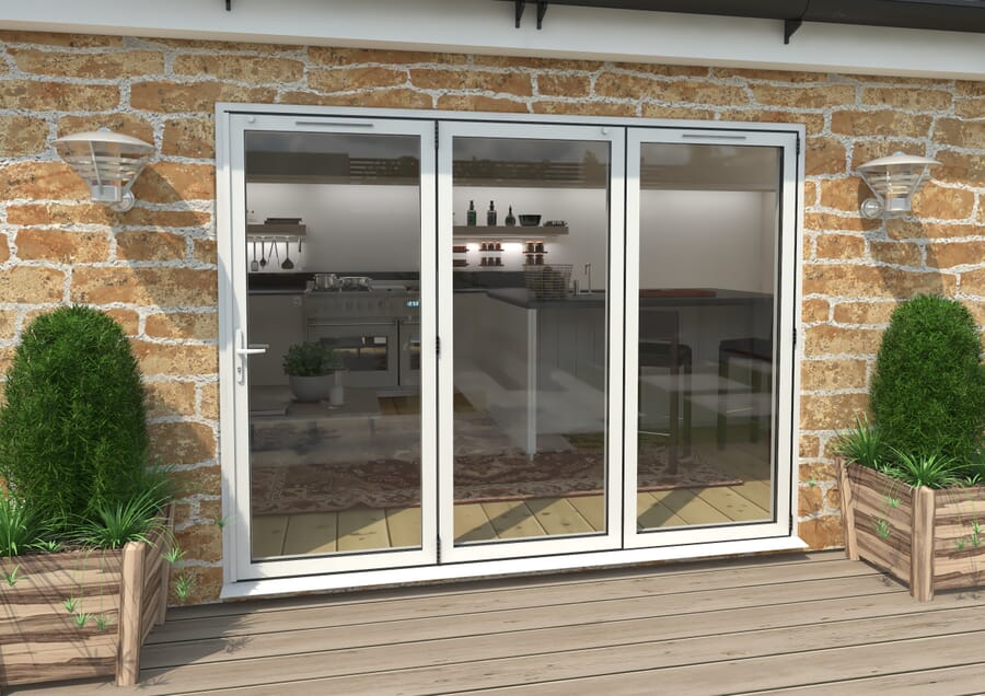 Climadoor White Aluminium Bi-folding Patio Doors