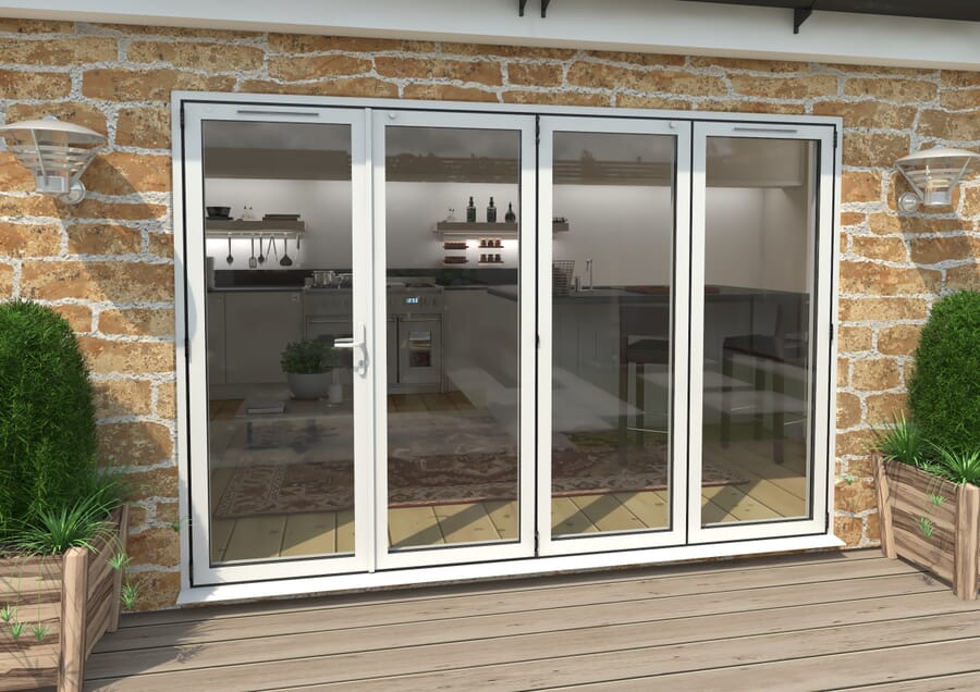 Climadoor White Aluminium Bi-folding Patio Doors