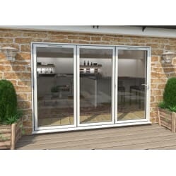 Climadoor White Aluminium Bi-folding Patio Doors Climadoor White Aluminium Bi-folding Patio Doors