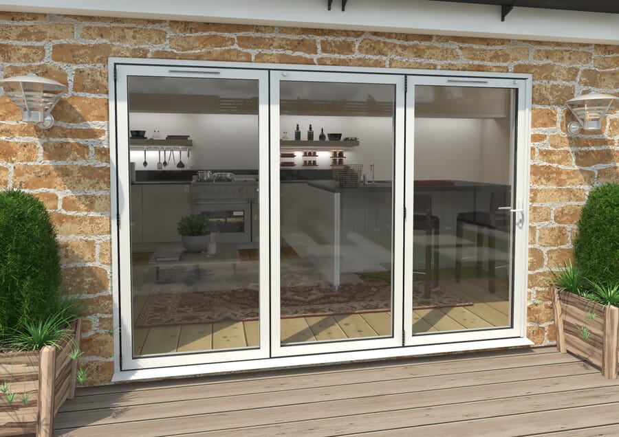 Climadoor White Aluminium Bi-folding Patio Doors