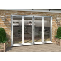 Climadoor White Aluminium Bi-folding Patio Doors Climadoor White Aluminium Bi-folding Patio Doors