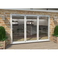 Climadoor White Aluminium Bi-folding Patio Doors Climadoor White Aluminium Bi-folding Patio Doors
