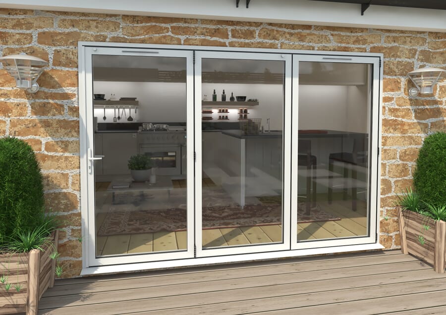 Climadoor White Aluminium Bi-folding Patio Doors