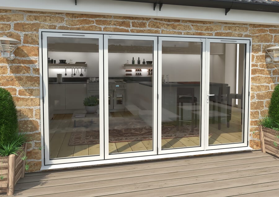 Climadoor White Aluminium Bi-folding Patio Doors