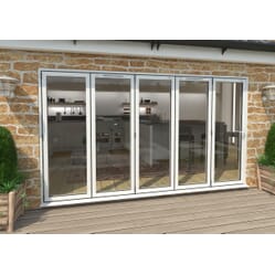Climadoor White Aluminium Bi-folding Patio Doors Climadoor White Aluminium Bi-folding Patio Doors