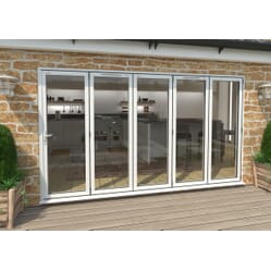 Climadoor White Aluminium Bi-folding Patio Doors Climadoor White Aluminium Bi-folding Patio Doors