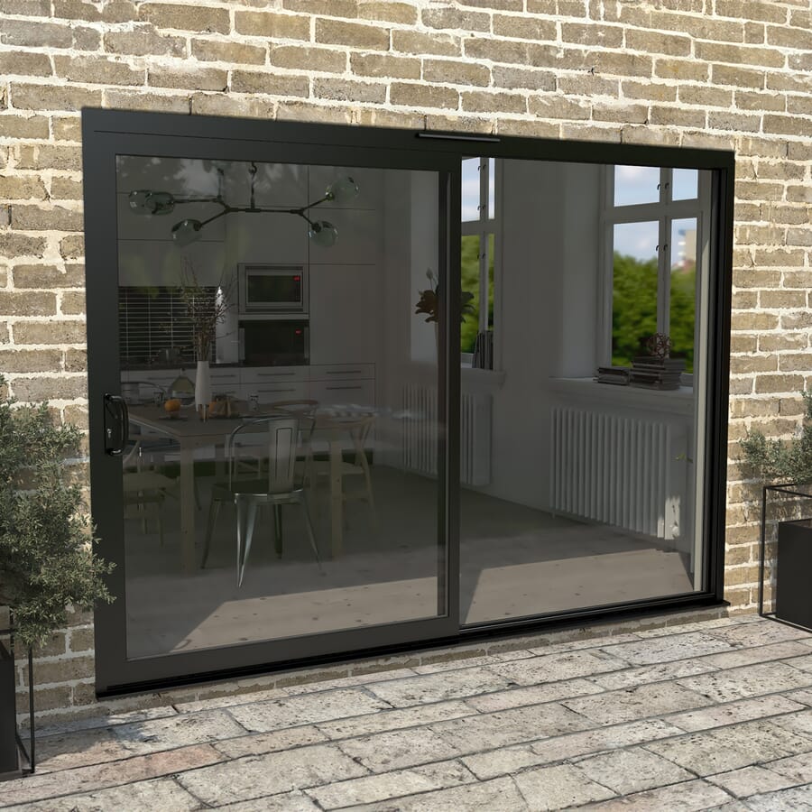 CLIMADOOR Supreme Black Aluminium Sliding Doors