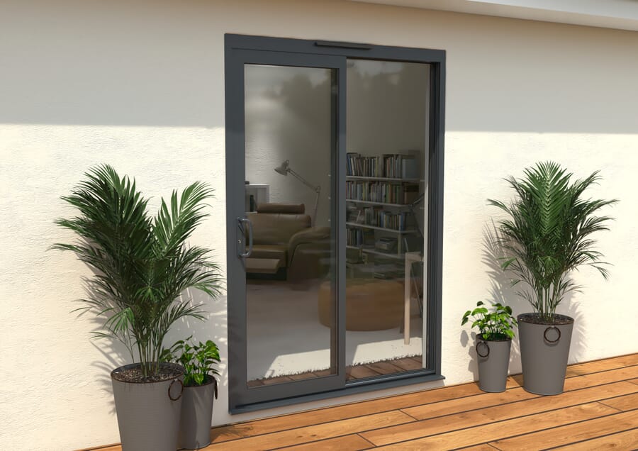 CLIMADOOR Supreme Grey Aluminium Sliding Doors