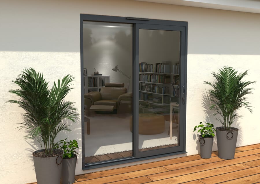 CLIMADOOR Supreme Grey Aluminium Sliding Doors