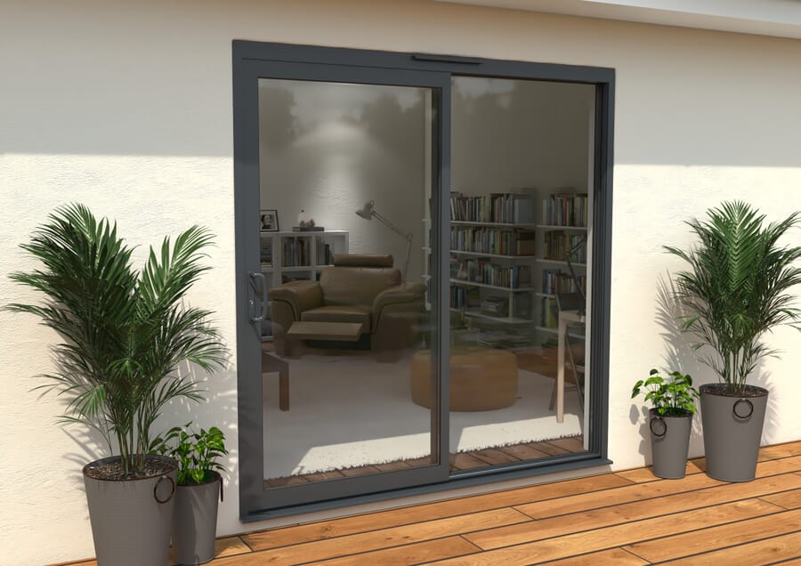 CLIMADOOR Supreme Grey Aluminium Sliding Doors