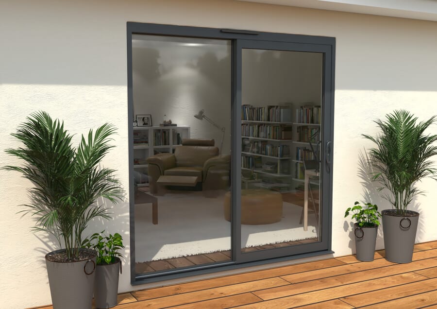 CLIMADOOR Supreme Grey Aluminium Sliding Doors