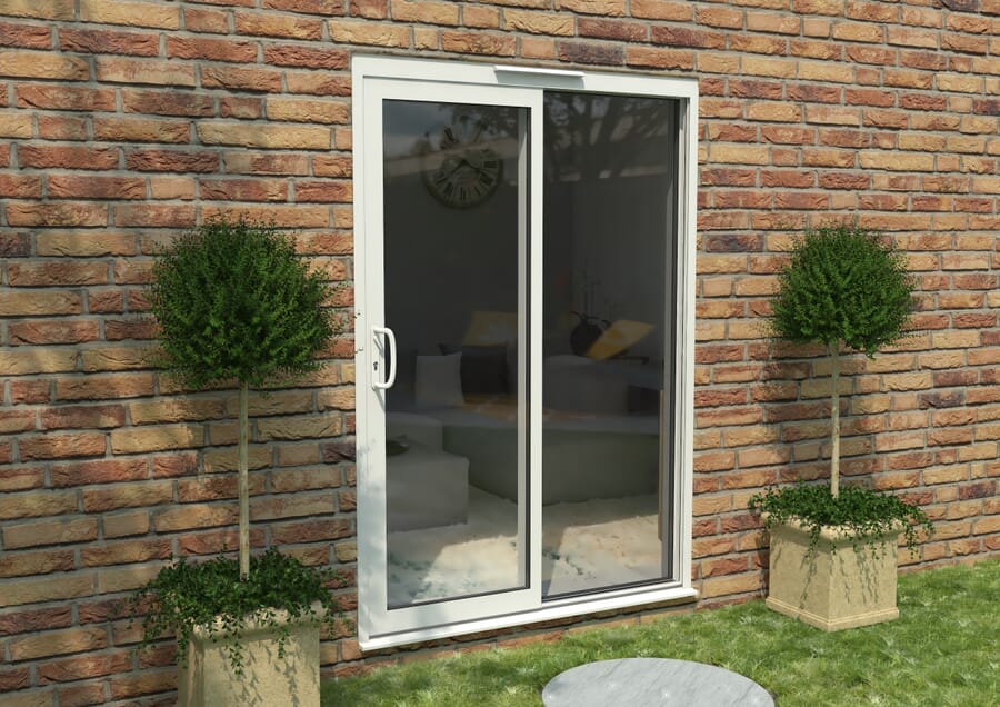 CLIMADOOR Supreme White Aluminium Sliding Doors – Part Q Compliant
