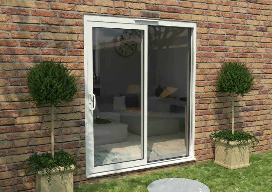 CLIMADOOR Supreme White Aluminium Sliding Doors – Part Q Compliant