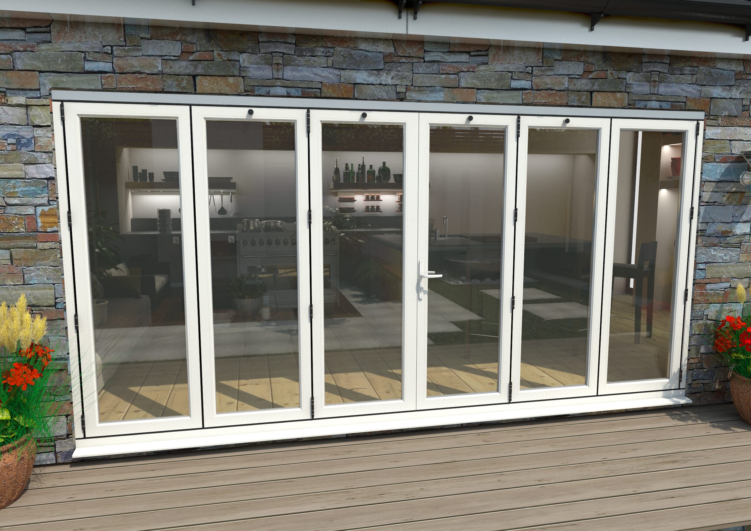 Climadoor White Aluminium Bifold Doors - Part Q Compliant At Climadoor