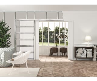Eclisse Classic Double Pocket Door Kit - To Suit 100mm Thick Wall