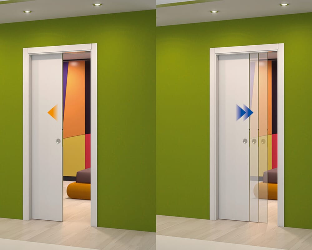 Self Closing Mechanism for Eclisse Single Pocket Door Kits