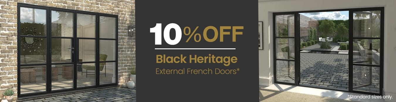 10% Off Black Heritage French Doors