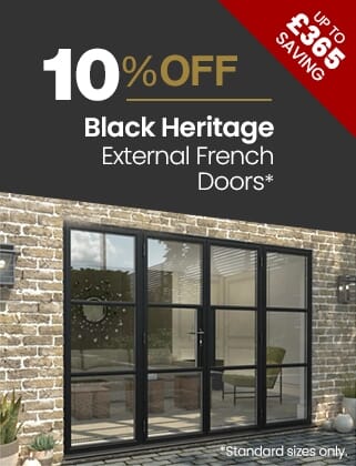 10% Off Black Heritage French Doors
