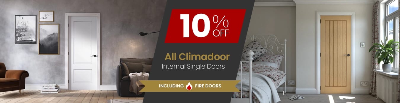 10% OFF CLIMADOOR Internal Doors & Fire Doors