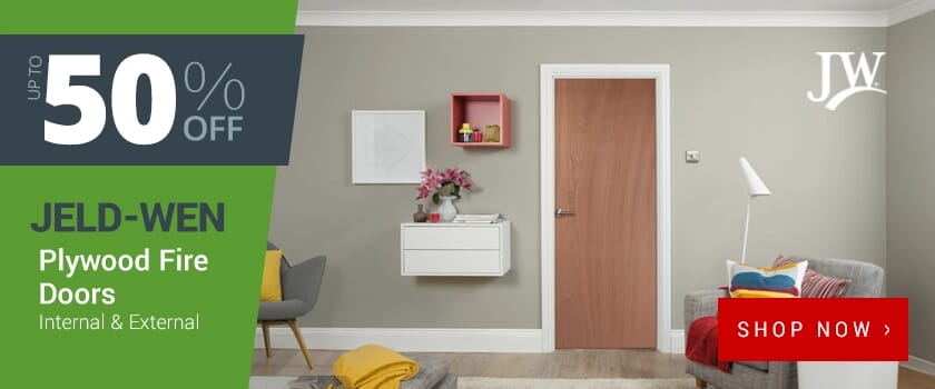 50% OFF JELD-WEN Plywood Fire Doors