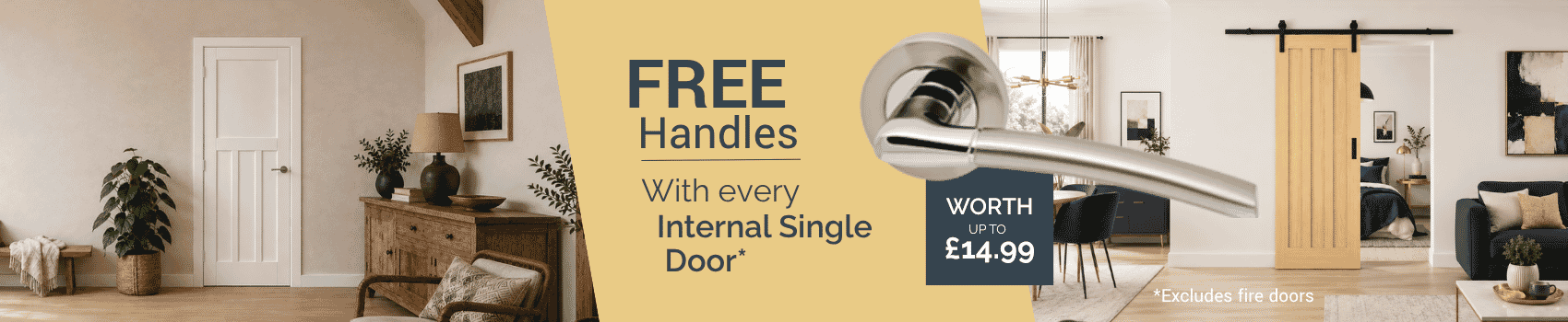Free Handles With All CLIMADOOR Internal Doors