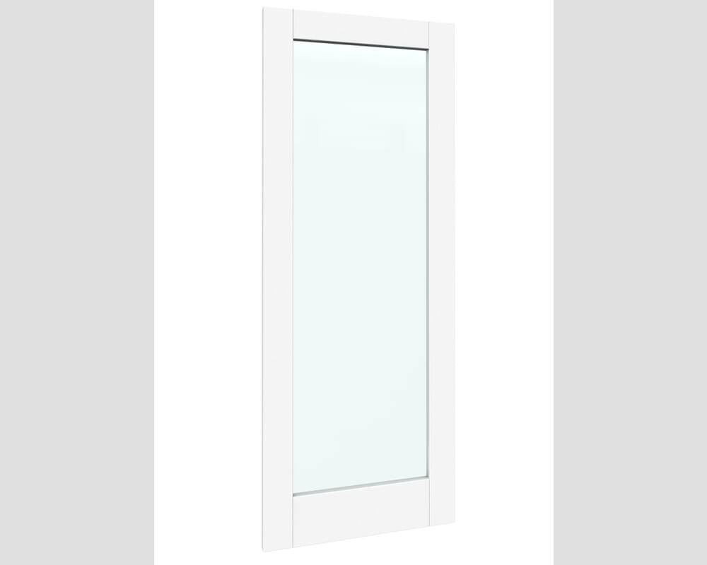 1918x2021x133mm White P10 Clear Glazed Internal Door with Sidelights