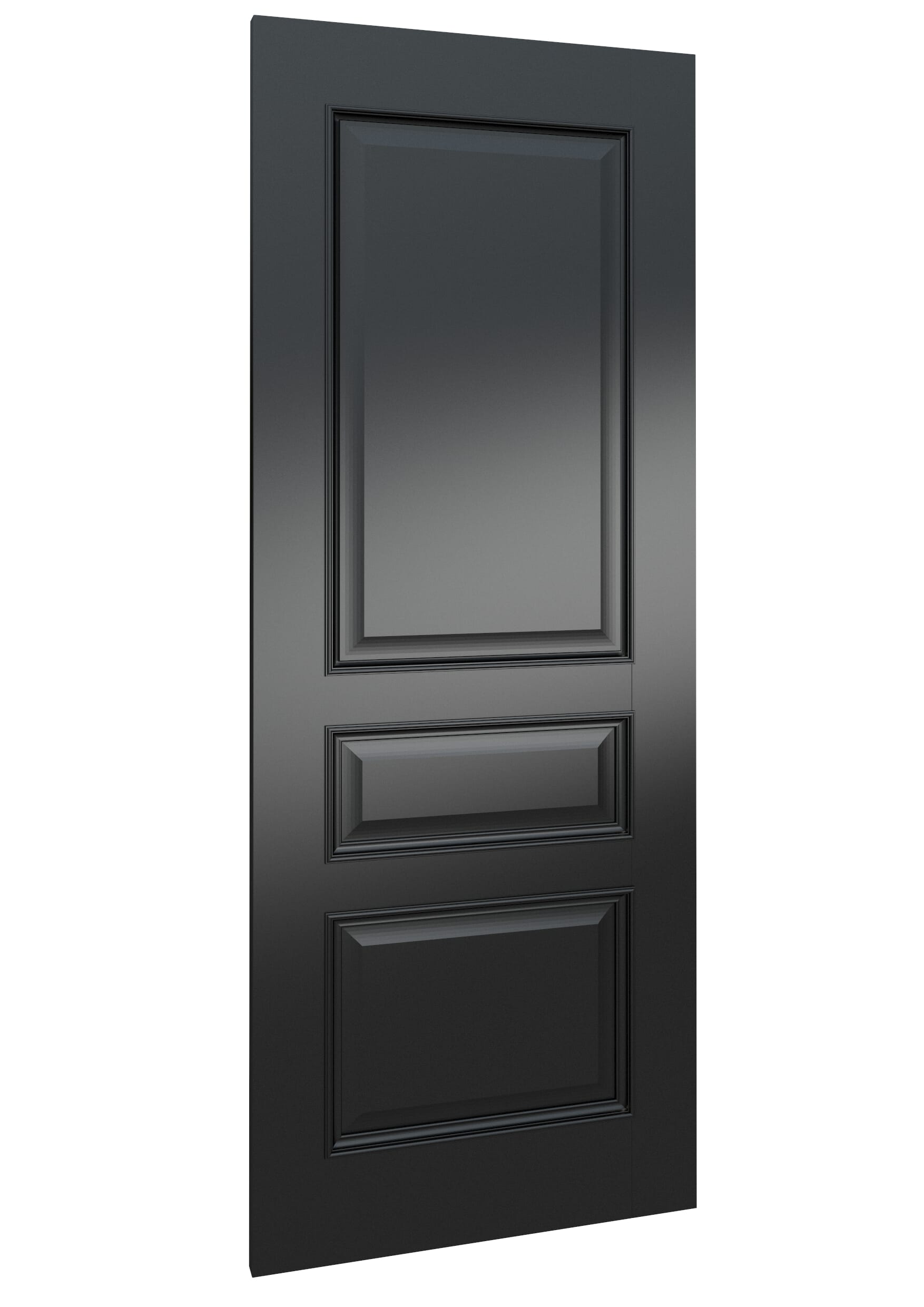 686x1981x35mm (27") Kent Black - Prefinished Sliding Barn Door