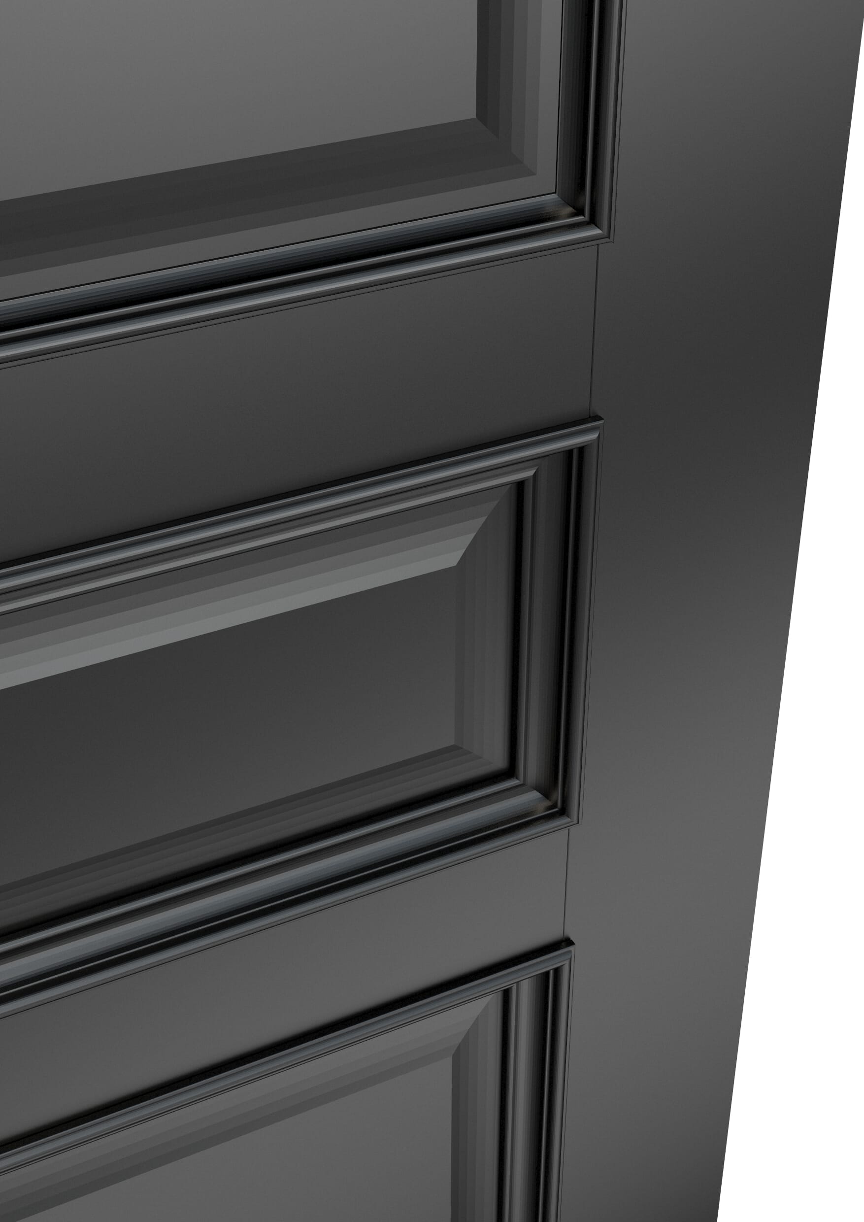 686x1981x35mm (27") Kent Black - Prefinished Sliding Barn Door