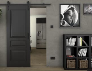 Kent Black - Prefinished Sliding Barn Door