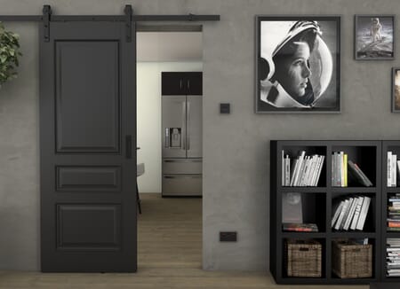 Kent Black - Prefinished Sliding Barn Door