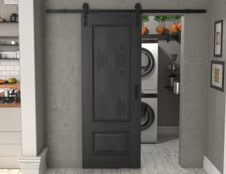Surrey Black Oak - Prefinished Sliding Barn Door