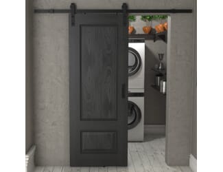 Surrey Black Oak - Prefinished Sliding Barn Door