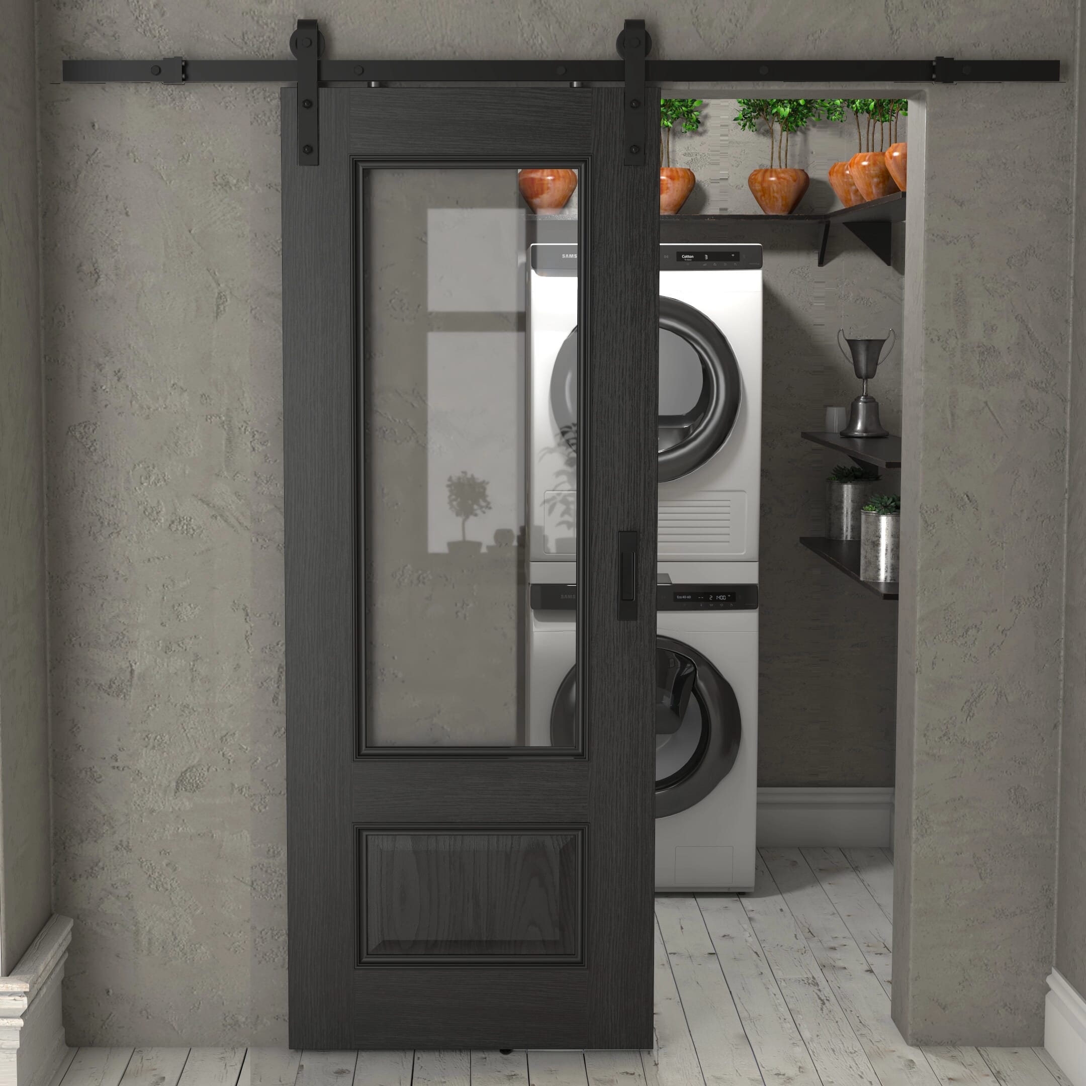 Black Sliding Barn Door