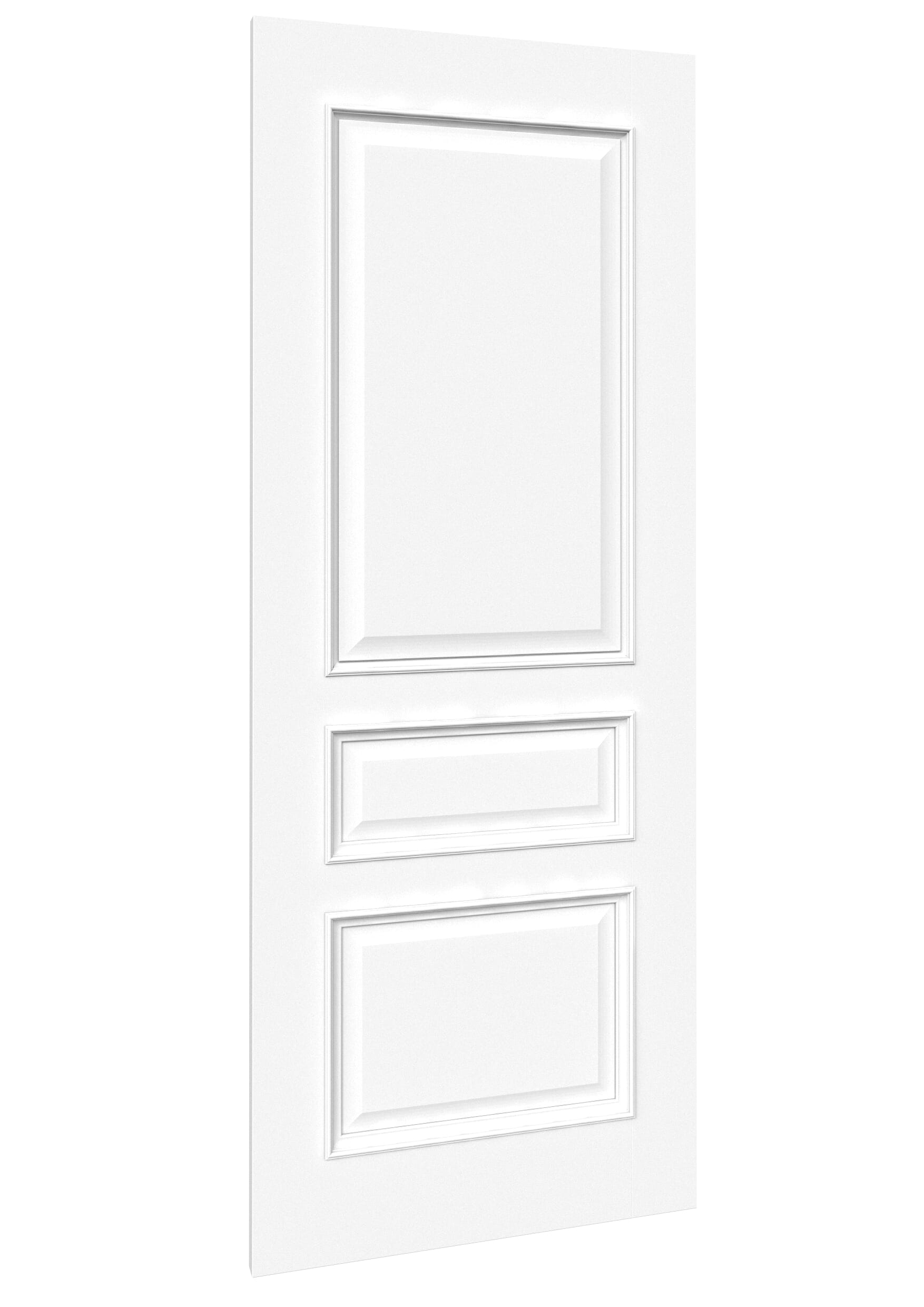686x1981x35mm (27") Kent White - Prefinished Sliding Barn Door