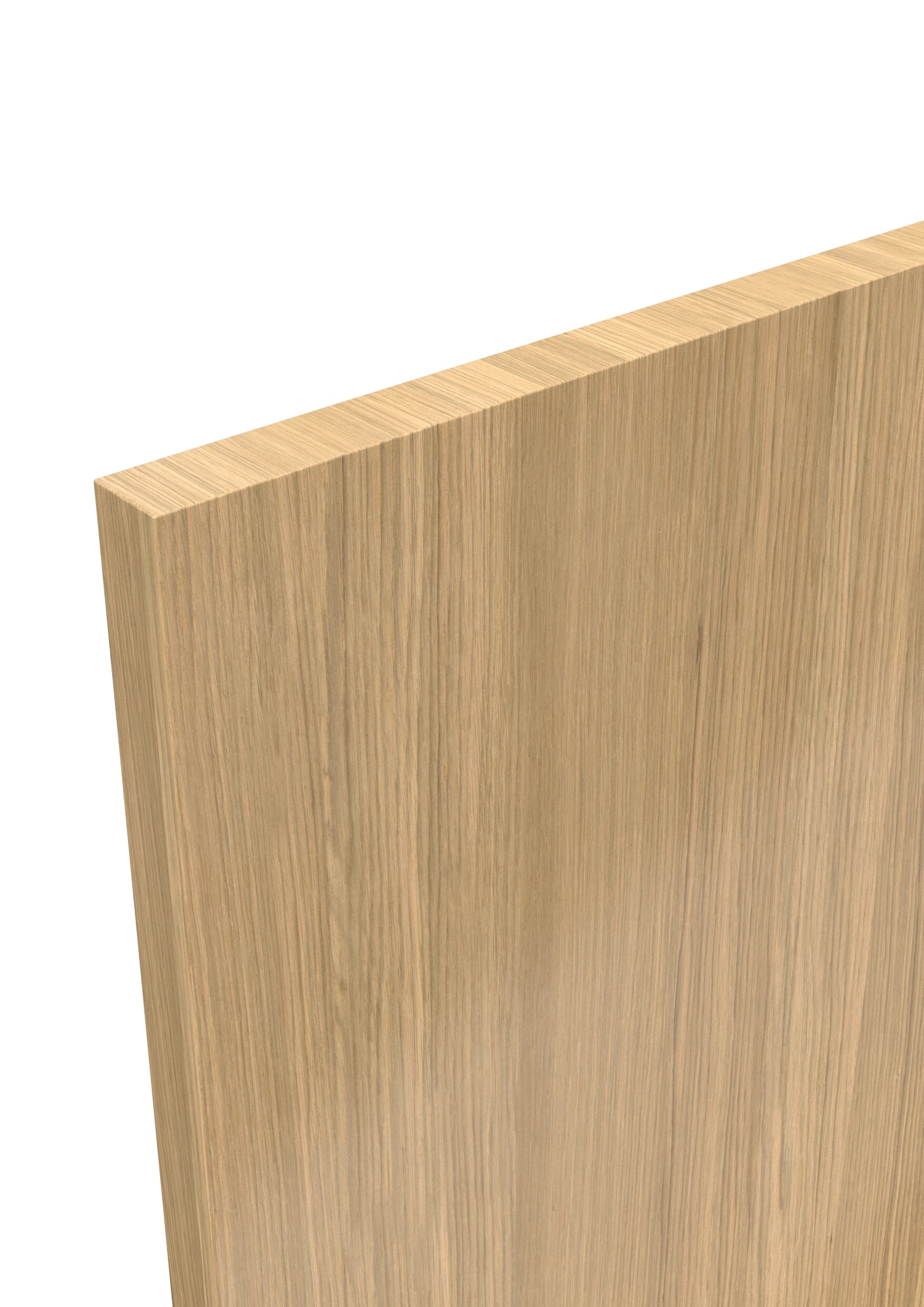 762x1981x35mm (30") Flush Oak Prefinished Solid Core Sliding Barn Door