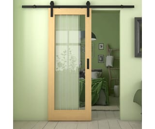 Mexicano Oak Pattern 10 Sliding Barn Door