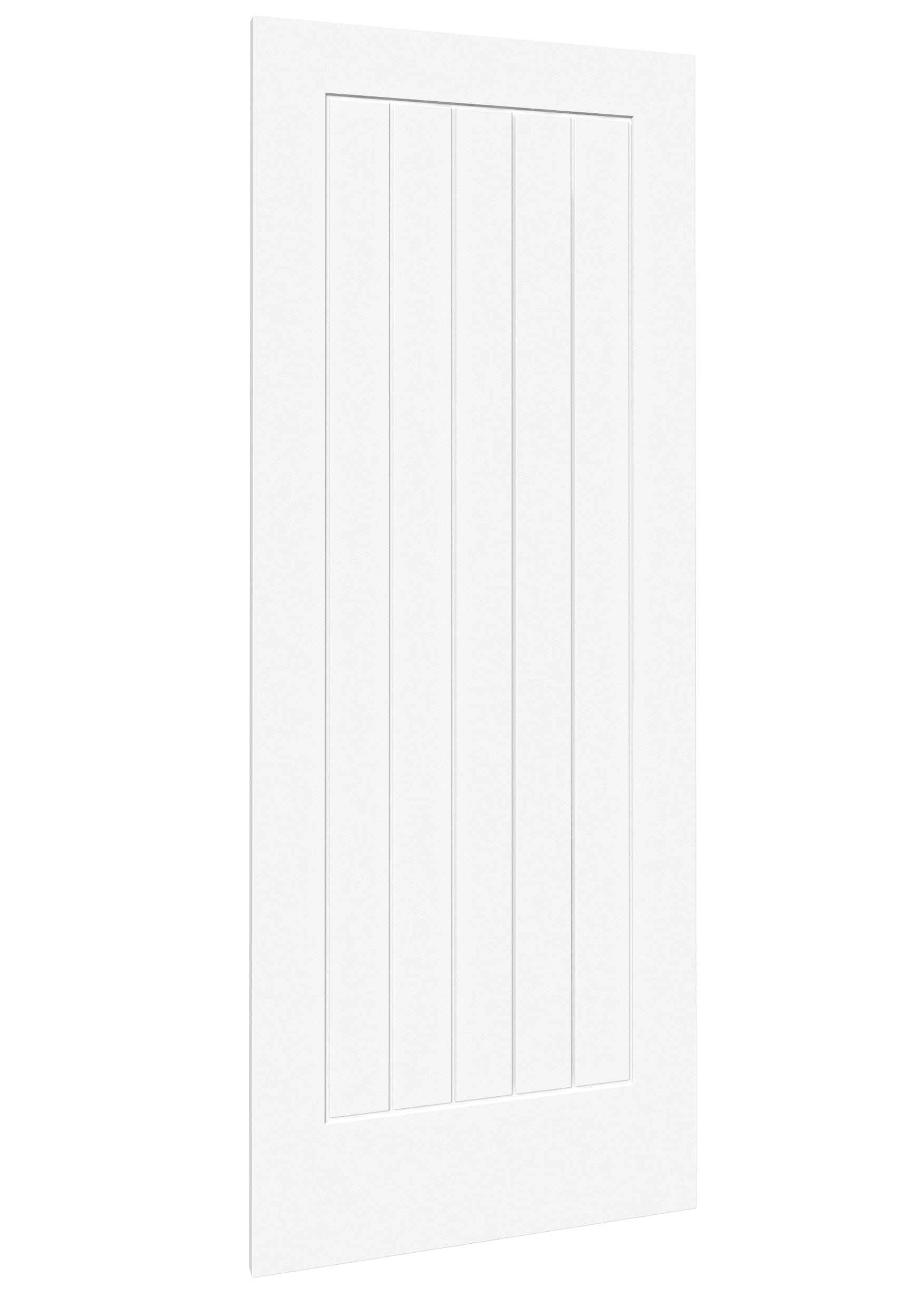 838x1981x35mm (33") Suffolk White - Prefinished Sliding Barn Door