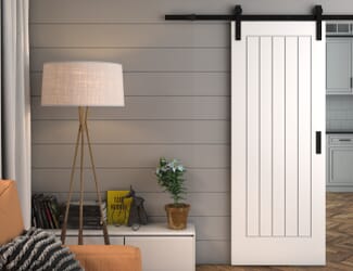 Suffolk White - Prefinished Sliding Barn Door