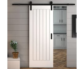 Suffolk White - Prefinished Sliding Barn Door