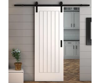 Suffolk White - Prefinished Sliding Barn Door