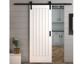 Suffolk White - Prefinished Sliding Barn Door
