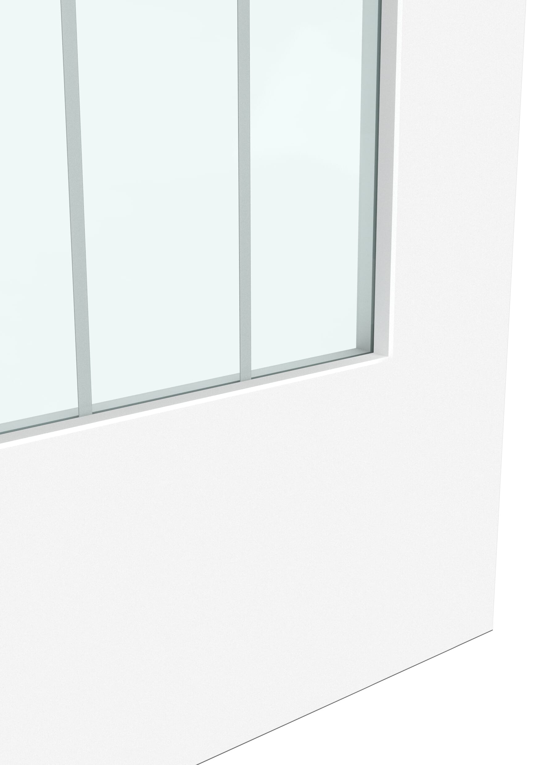 686x1981x35mm (27") Suffolk White Pattern 10 - Prefinished Sliding Barn Door