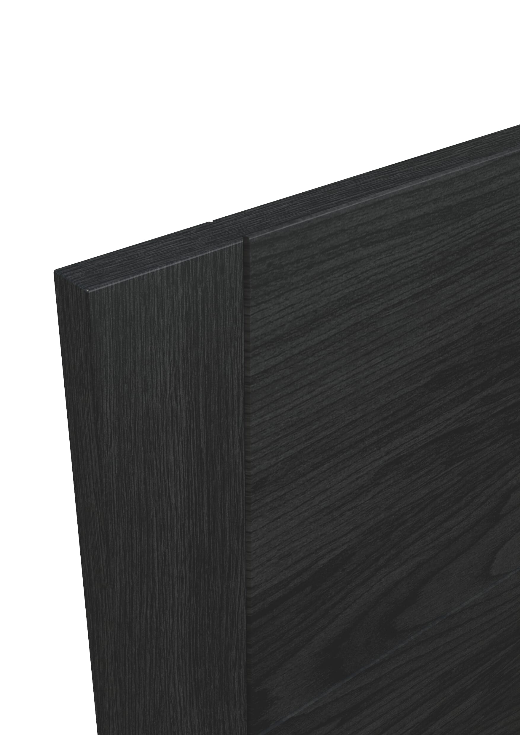 686x1981x35mm (27") Iseo Black Oak - Prefinished Sliding Barn Door