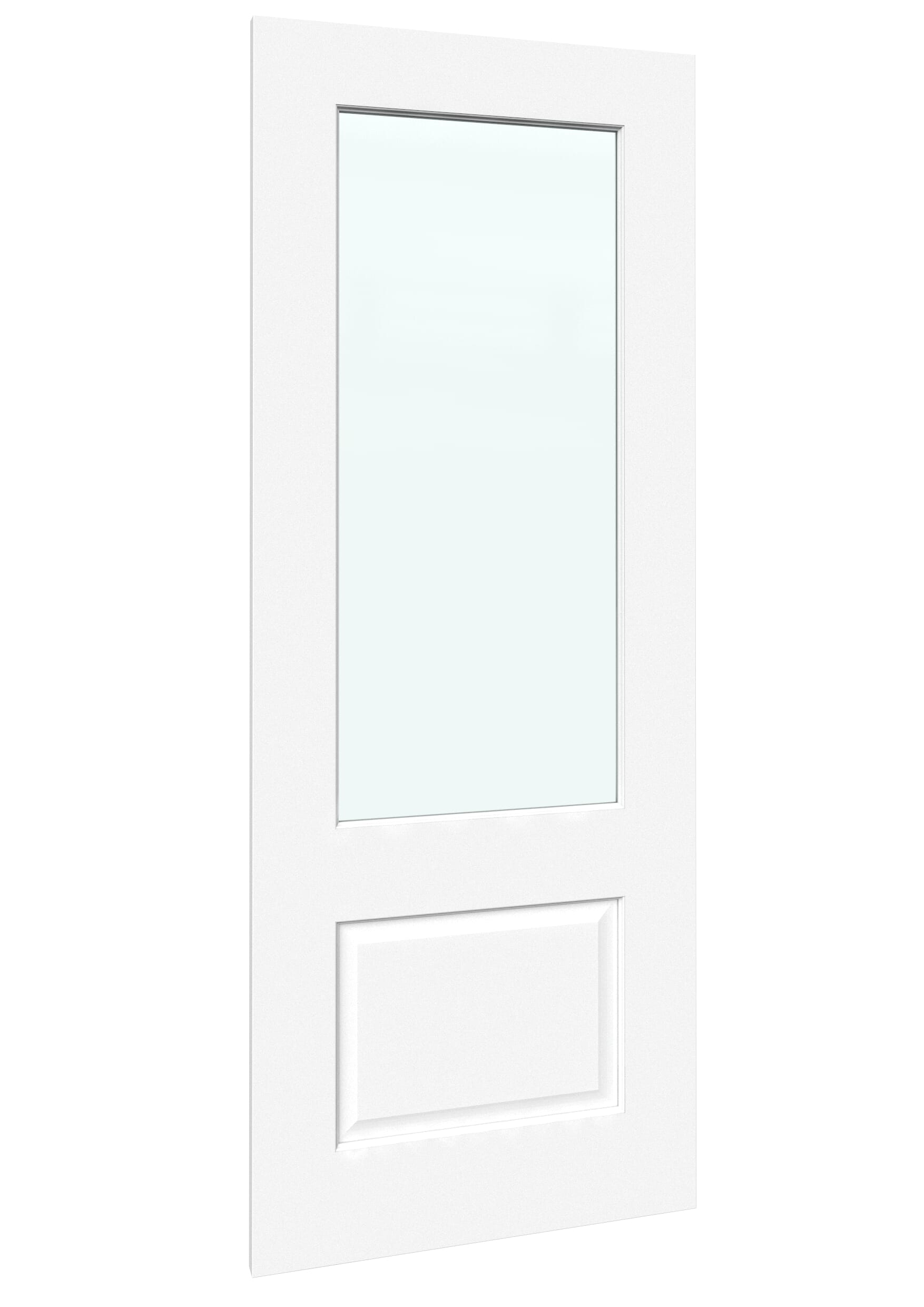 838x1981x35mm (33") Grange 2 Panel Clear Glass - Prefinished Sliding Barn Door