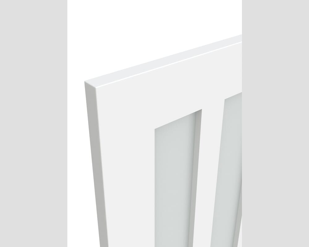 762x1981x35mm (30") Aston White Frosted Glass Sliding Barn Door