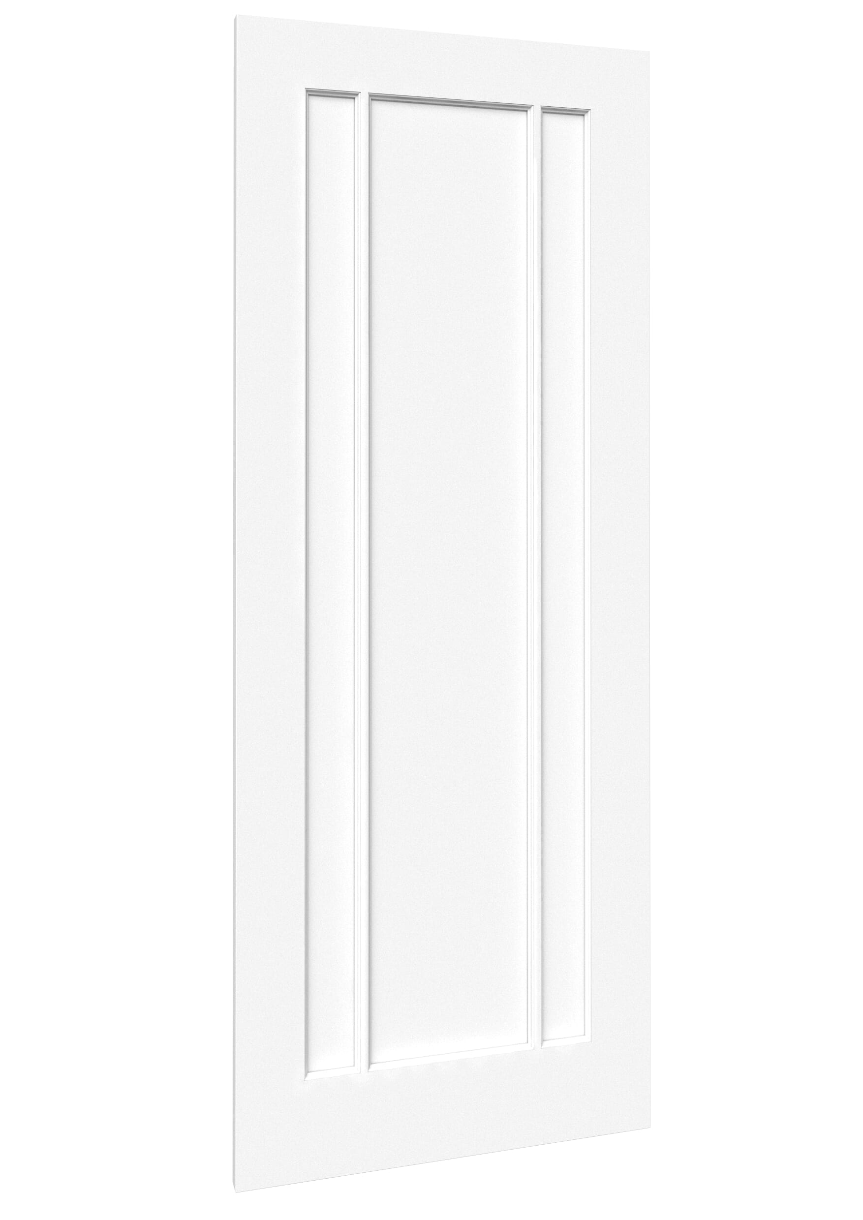 762x1981x35mm (30") Lincoln White Sliding Barn Door
