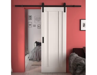 Lincoln White Sliding Barn Door