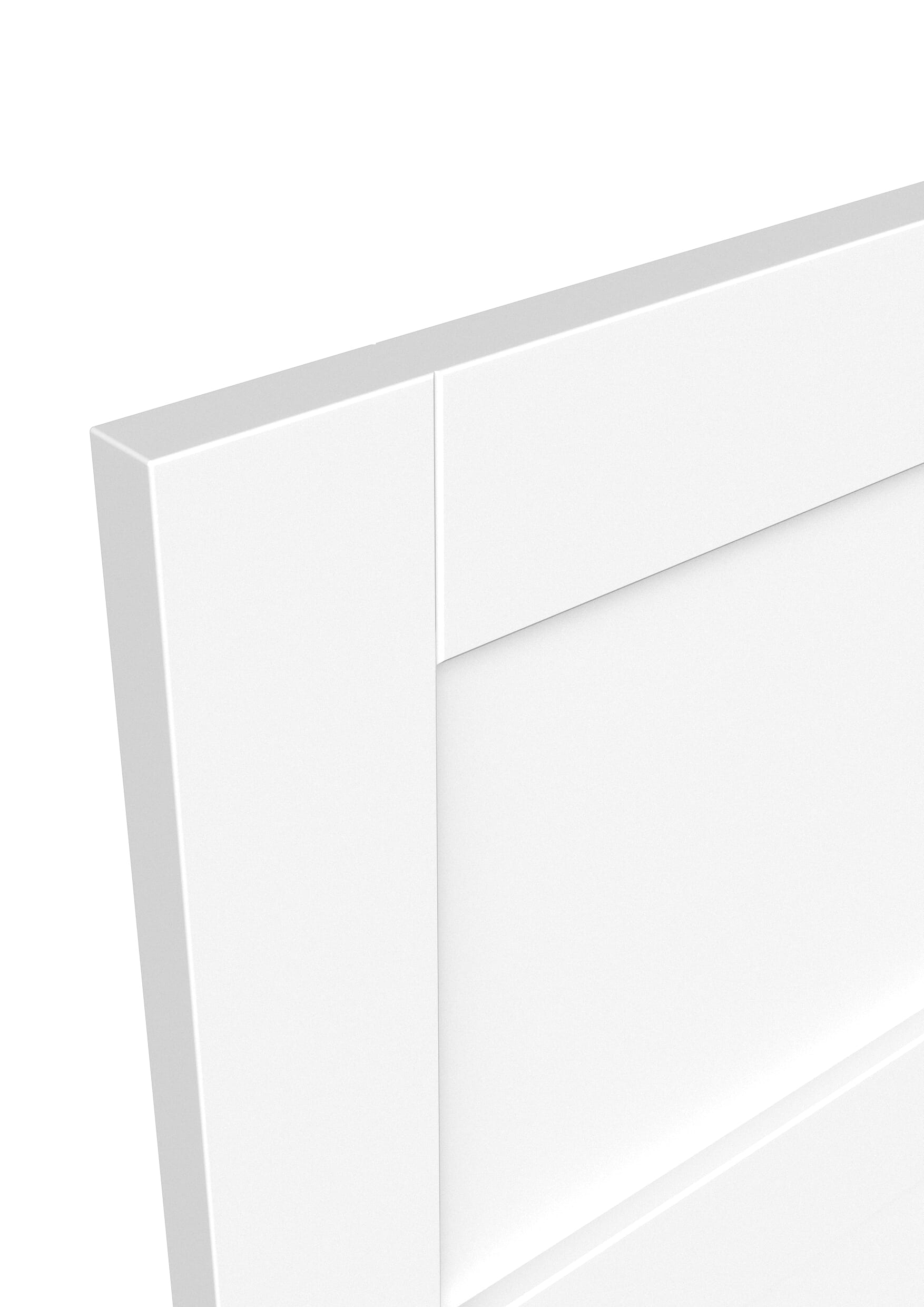 813x2032x35mm (32") Shaker 4 Panel White Sliding Barn Door