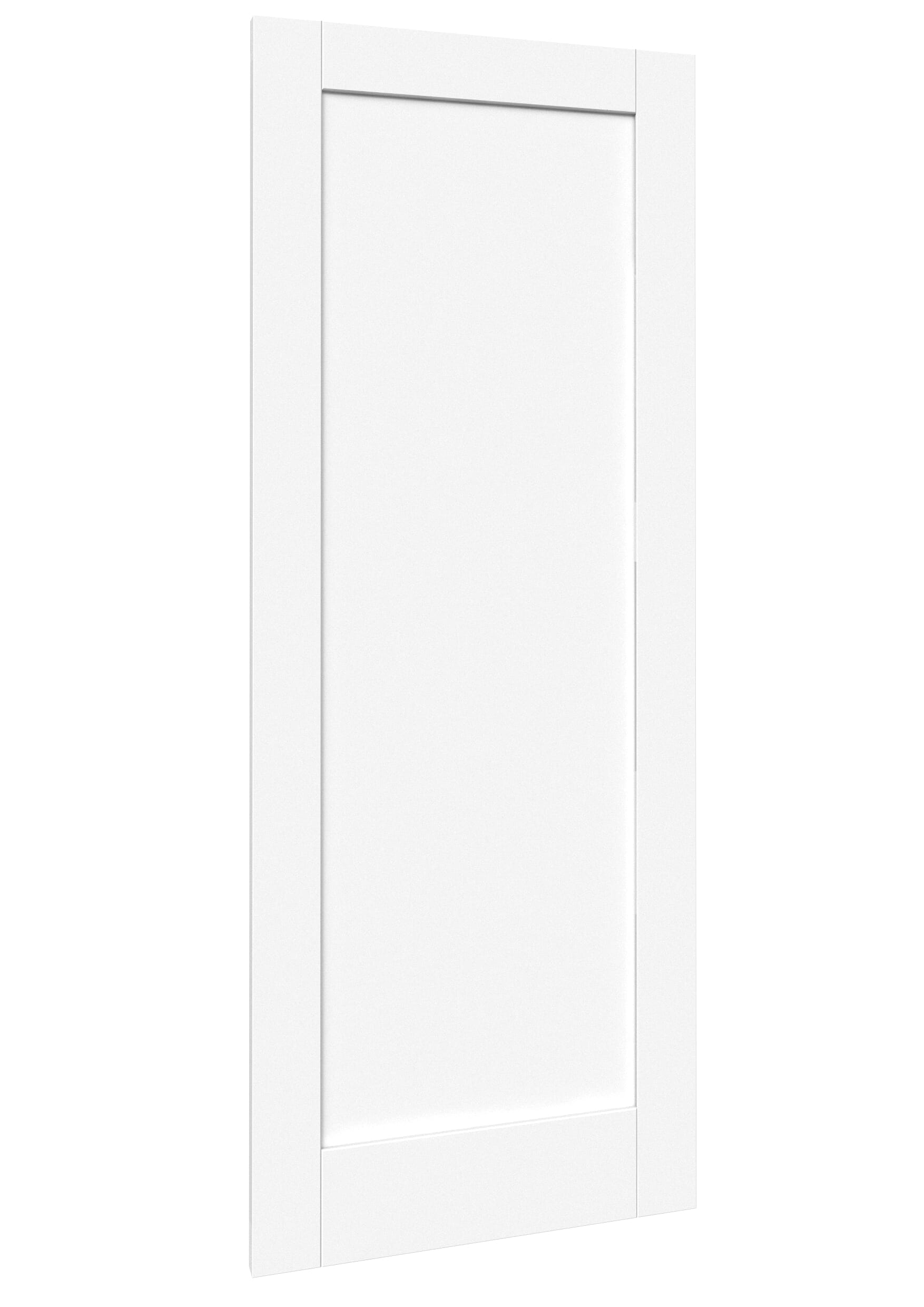 686x1981x35mm (27") Pattern 10 White Sliding Barn Door